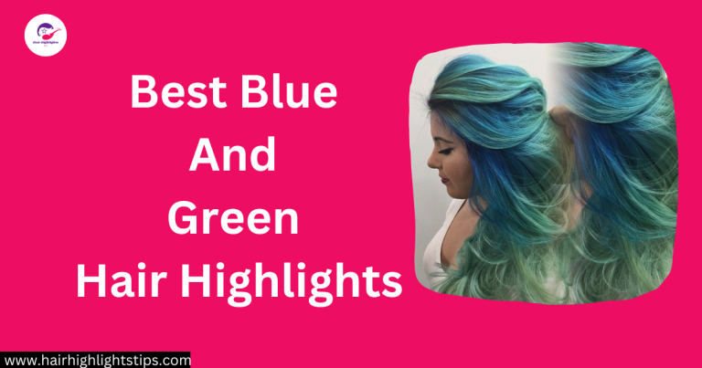 blue and green hair highlights