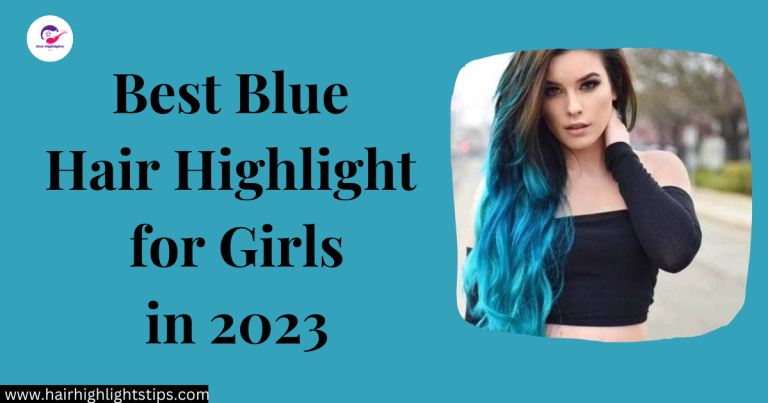 blue hair highlight for girls