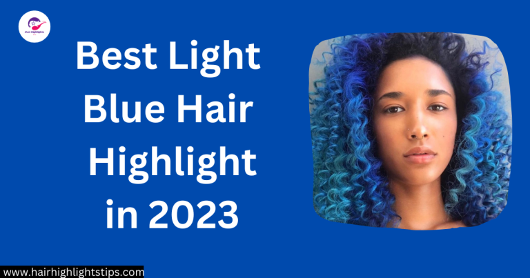 light blue hair highlight
