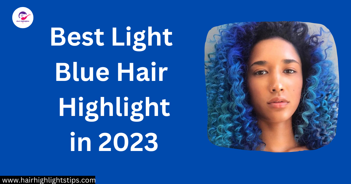 light blue hair highlight