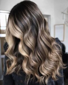 Blonde Highlights on Black Hair